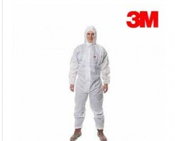 3M 4515白色带帽连体防护服