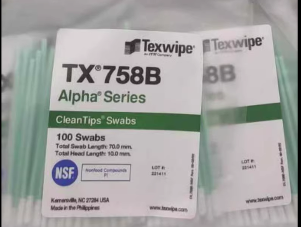 Alpha® 聚酯针织物texwipe TX758B 微型洁净室拭子，非无菌